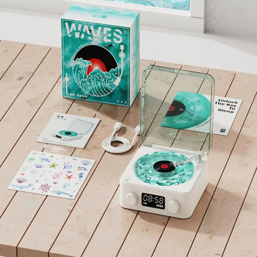 Aqua Vinyl Speaker