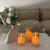 Glass Gold Candles