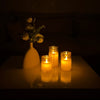 Glass Gold Candles