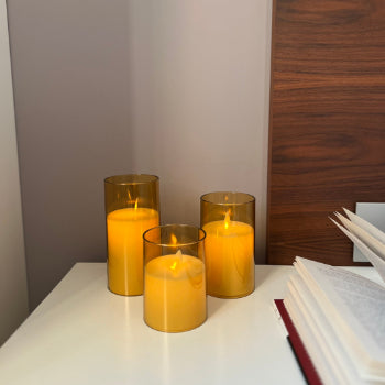 LED Candles - Gold (Plastic)